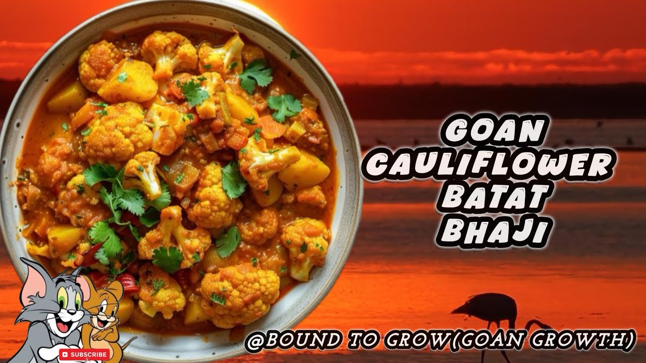 Goan Style Cauliflower Batata Bhaji | Easy Home Style Recipe #cauliflower #potato #goanrecipe 