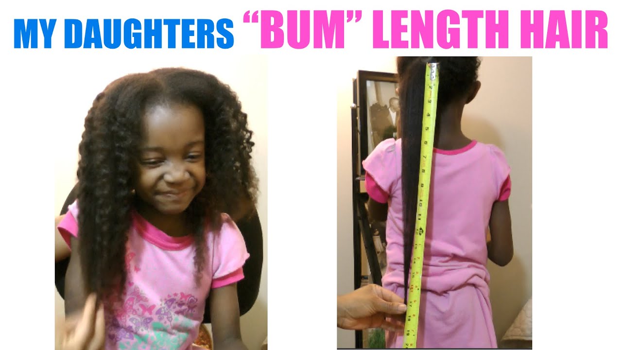 MY Daughters BUM Length Hair! | Natural Kids Regimen