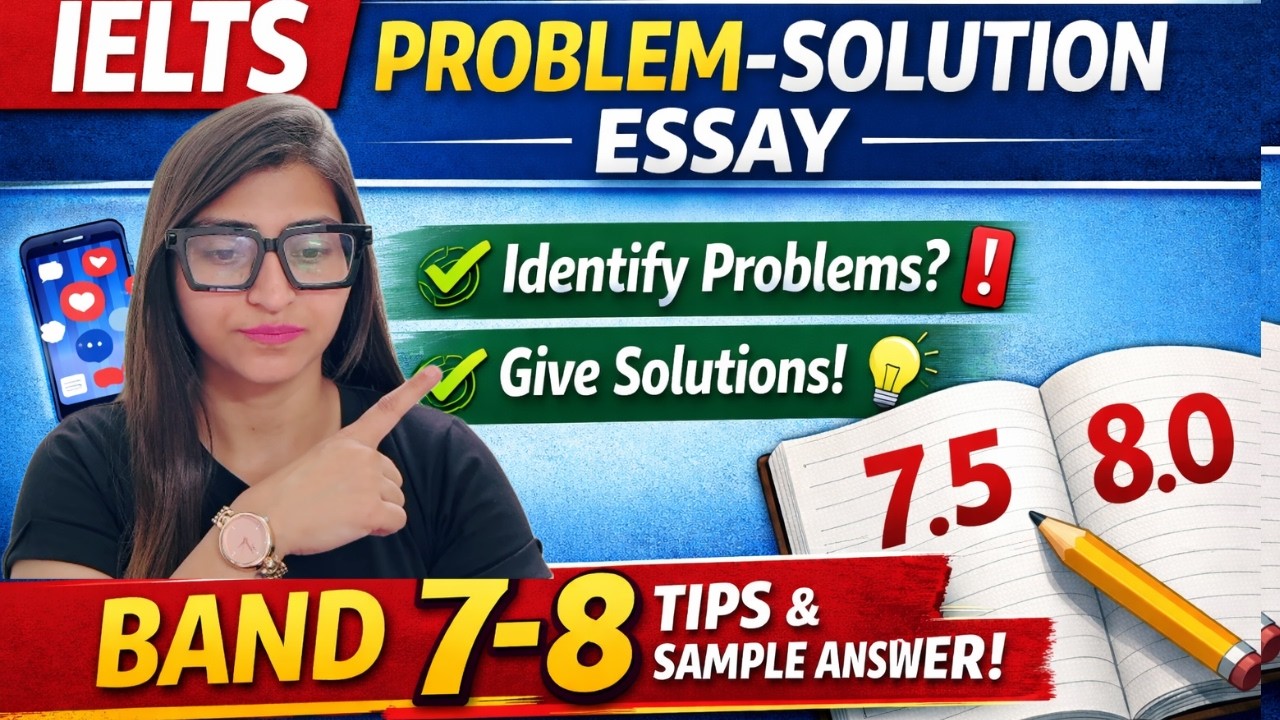 Band 7–8 Problem–Solution Essay | Step-by-Step IELTS Writing Guide