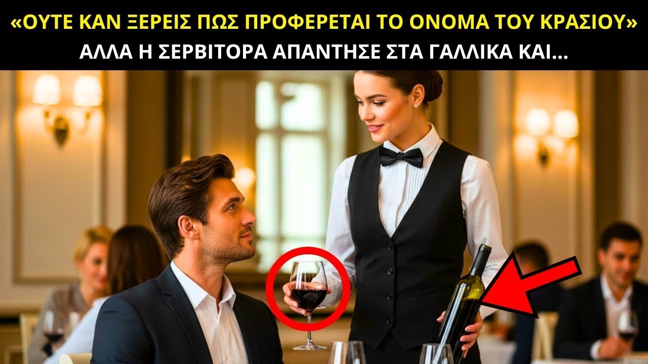 «ΟΥΤΕ ΚΑΝ ΞΕΡΕΙΣ ΠΩΣ ΠΡΟΦΕΡΕΤΑΙ ΤΟ ΚΡΑΣΙ» — ΕΙΠΕ Ο ΕΚΑΤΟΜΜΥΡΙΟΥΧΟΣ    Η ΣΕΡΒΙΤΟΡΑ ΤΟΝ ΕΚΑΝΕ ΝΑ