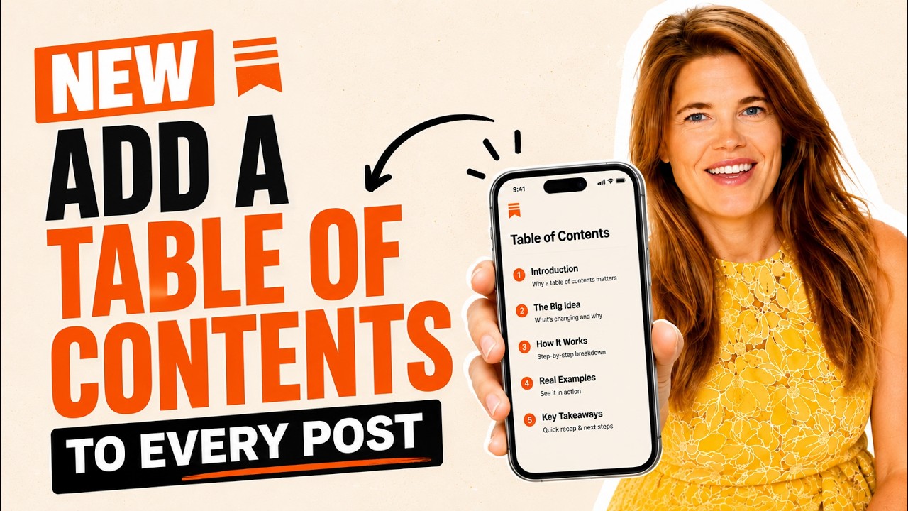 Substack's NEW Table of Contents Feature Makes Every Post Look Pro
