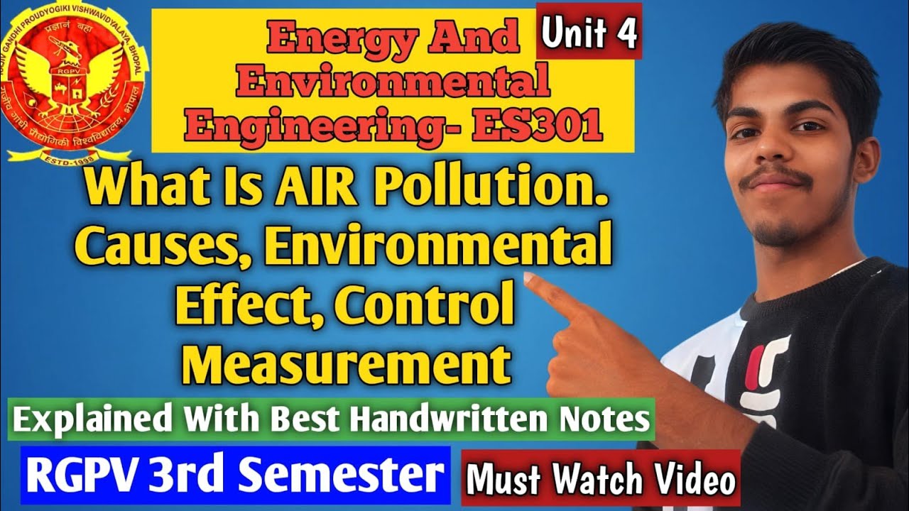Air Pollution: Causes, Effects and Control Measures | Environmental Studies RGPV Exam Special