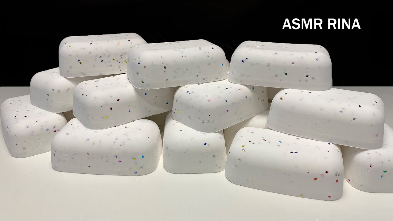 ASMR baking soda crunchy snow crumble