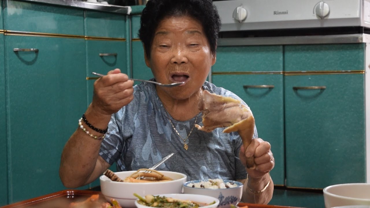 중복맞이 대가족 삼계탕 먹방 | 시골할매