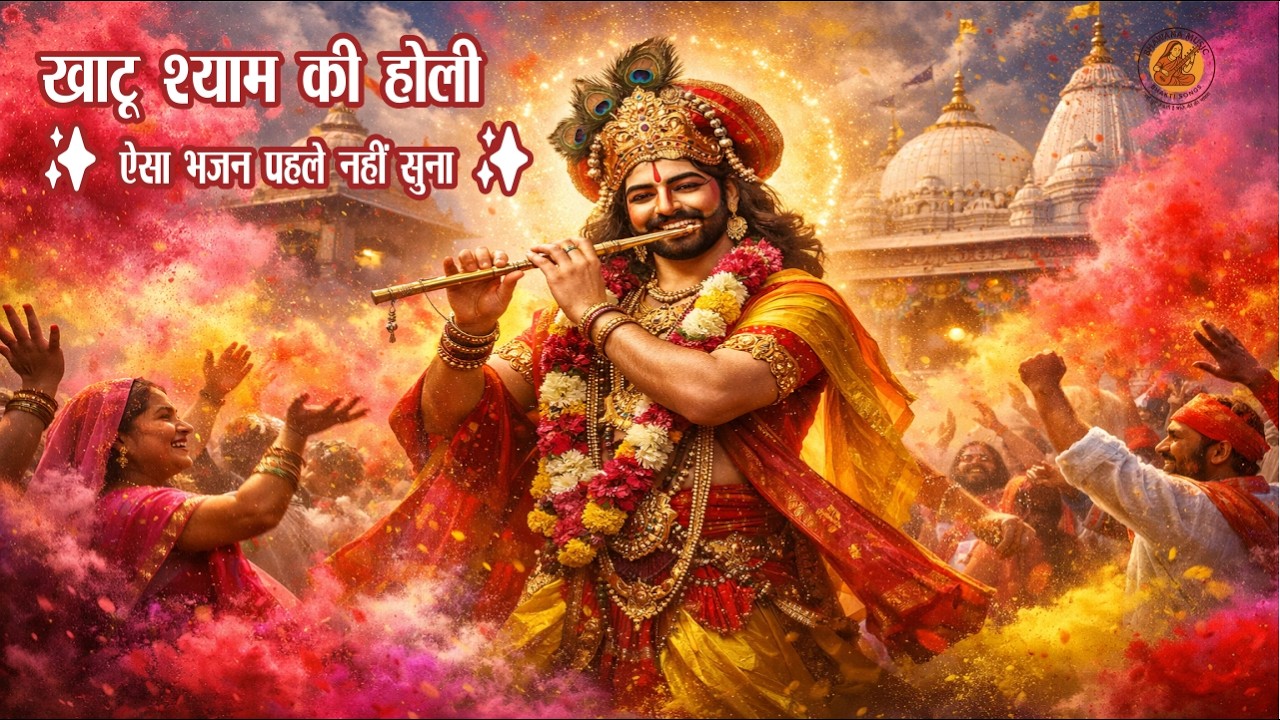 बरसे गुलाल रंग मोरे आँगनवा, #khatushyam #holi #holisongs