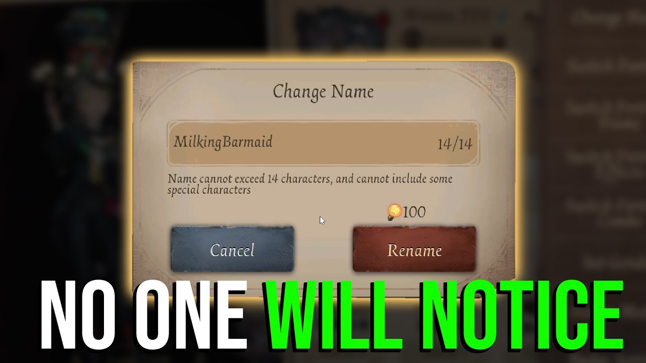 So i change my IGN on Identity V | Identity V |