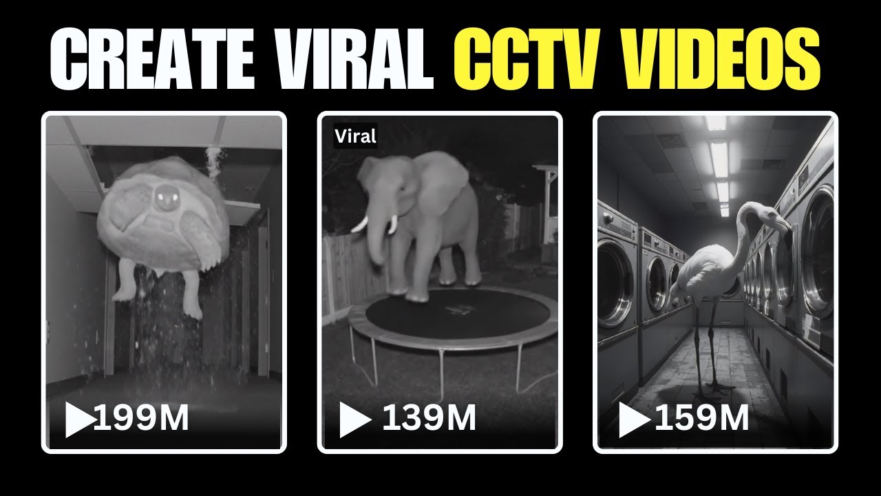 I Created Viral CCTV Animal Videos with FREE AI Tools