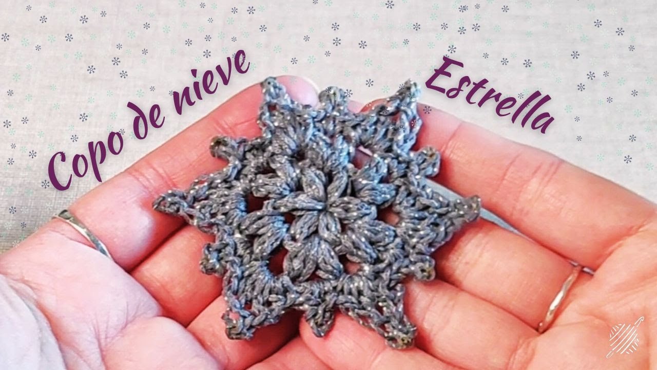 ❄️ Copo/Estrella de NAVIDAD a crochet | Paso a paso en ESPAÑOL