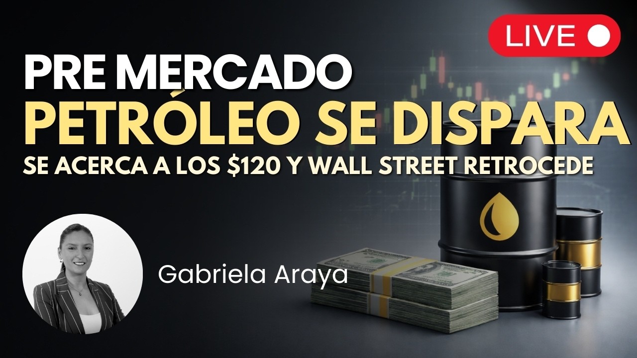 Wall Street Retrocede y Petróleo se dispara! Apertura 🔴 Pre Mercado EN VIVO en Español | Premarket