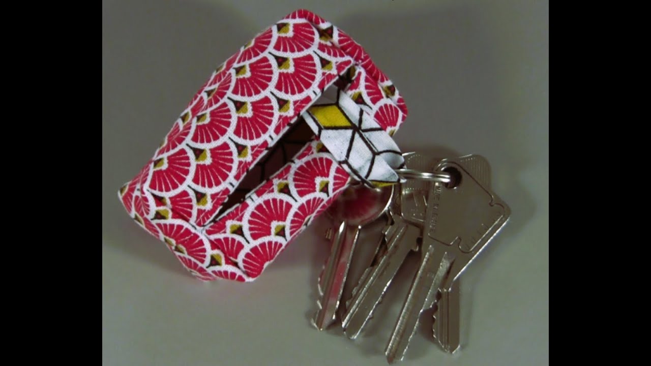 Étui trousseau de clés, très facile, anti-gaspi et pratique DIY déb, modèle inédit et protégé