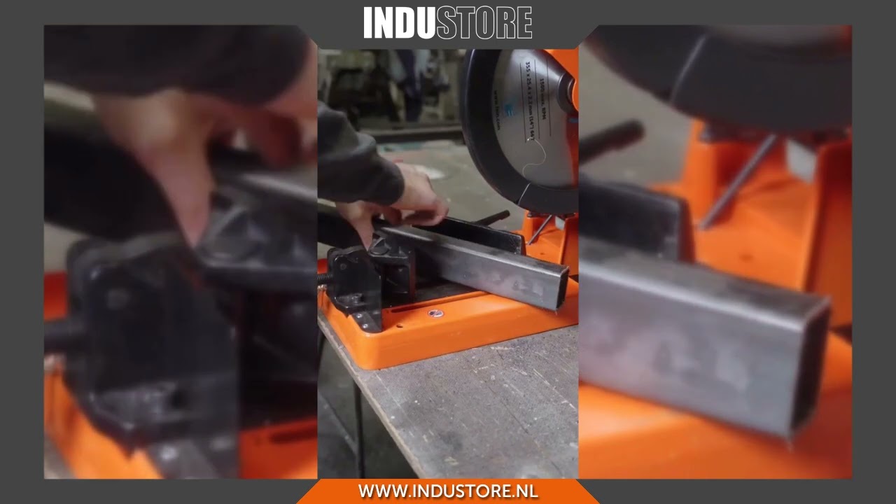 Industore: Verstek zagen metaal | Zagen van metalen kokers en profielen met FEIN MKAS 355 Afkortzaag