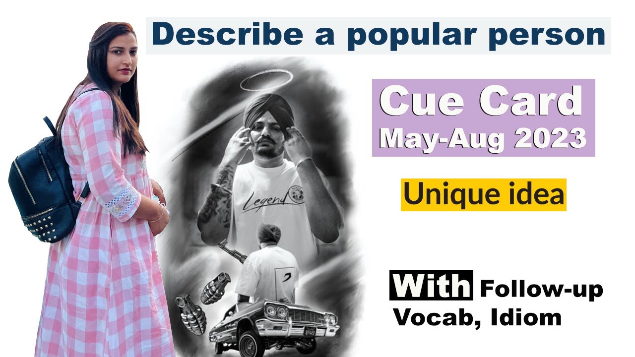 Describe a popular person Cue Card | Sidhu Moose wala
