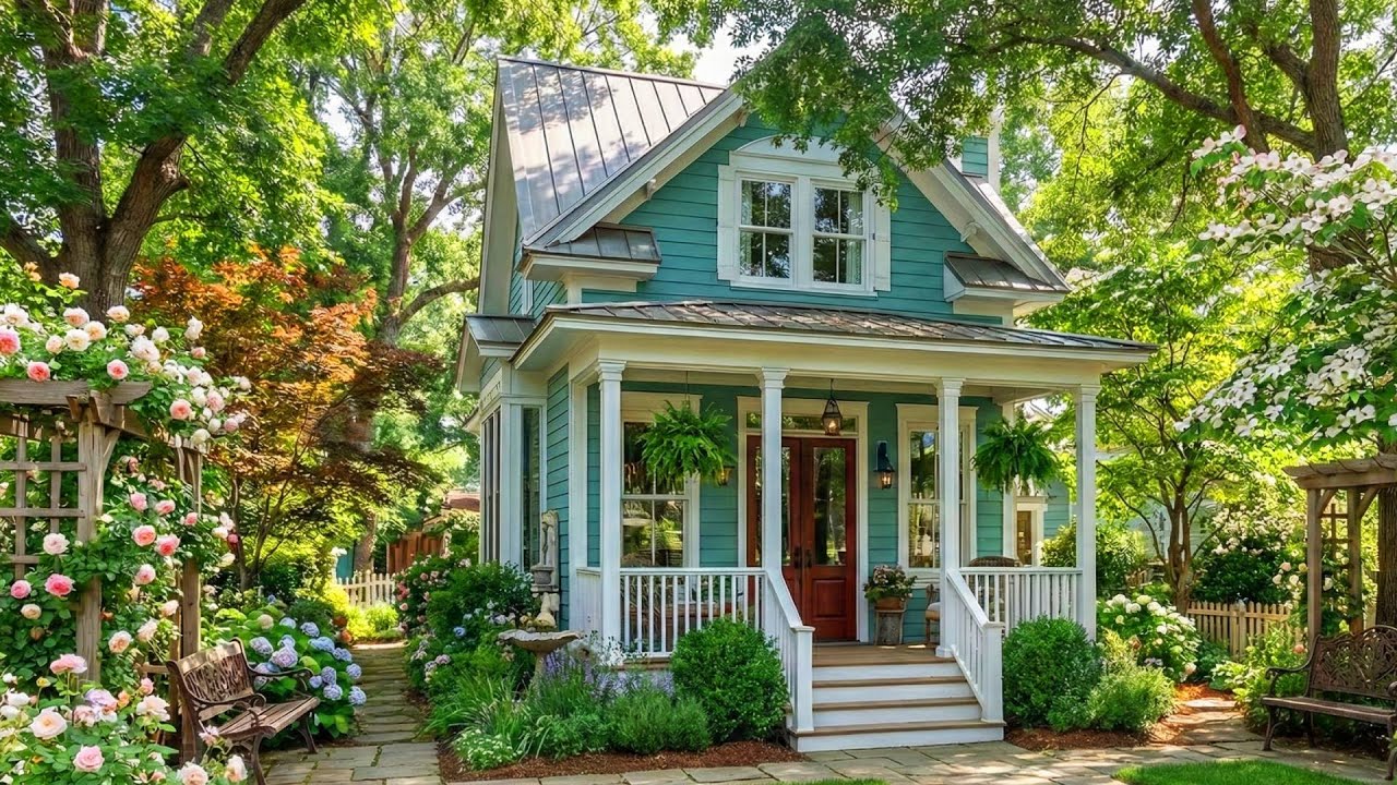 This Teal Cottage Will Steal Your Heart !