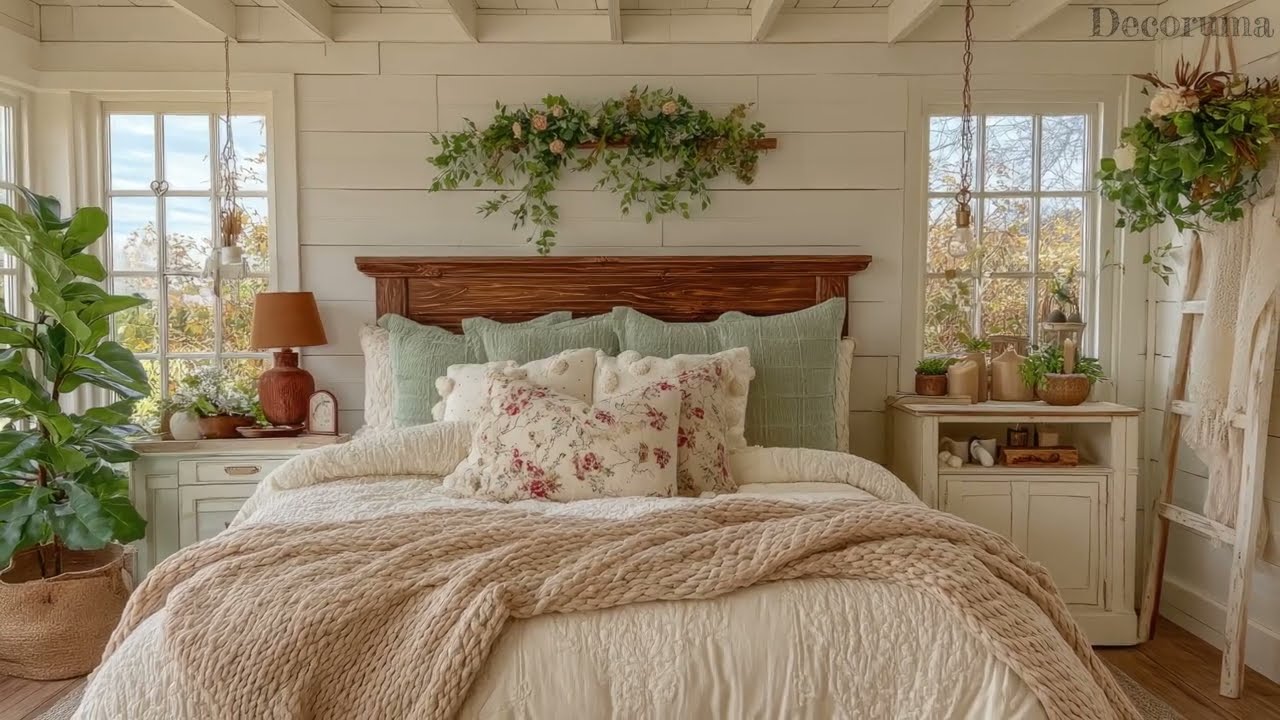 🍂 Fall Farmhouse Decorating Ideas 2025 | Sage Green & Cream Cozy Vibes