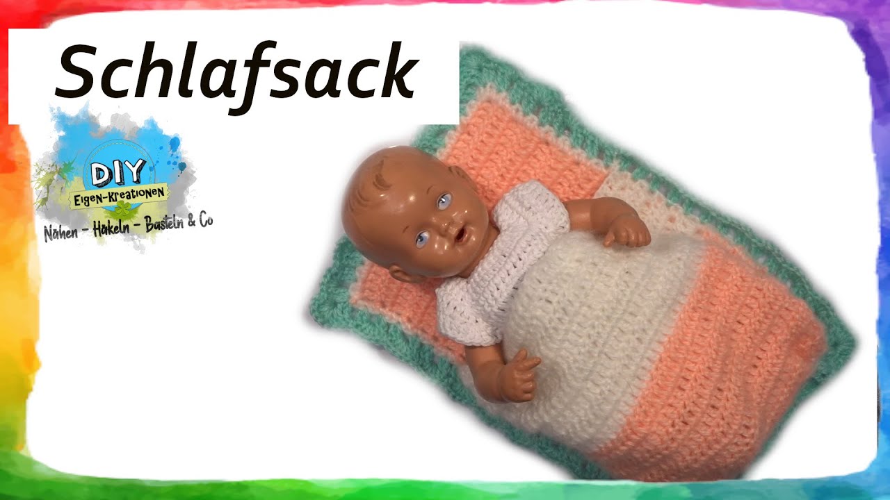 Schlafsack für eine Puppe häkeln