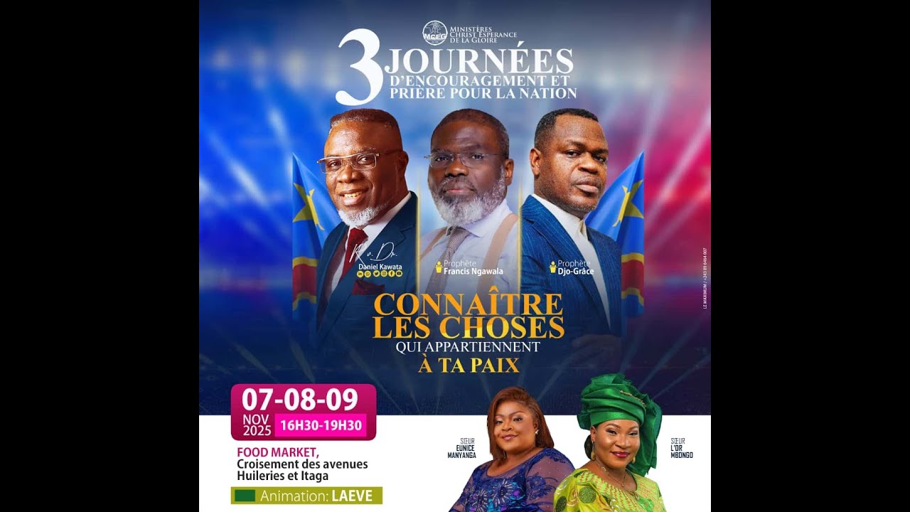 Rev Dr Daniel KAWATA | CONNAITRE LES CHOSES QUI APPARTIENNENT A TA PAIX | #MCEG