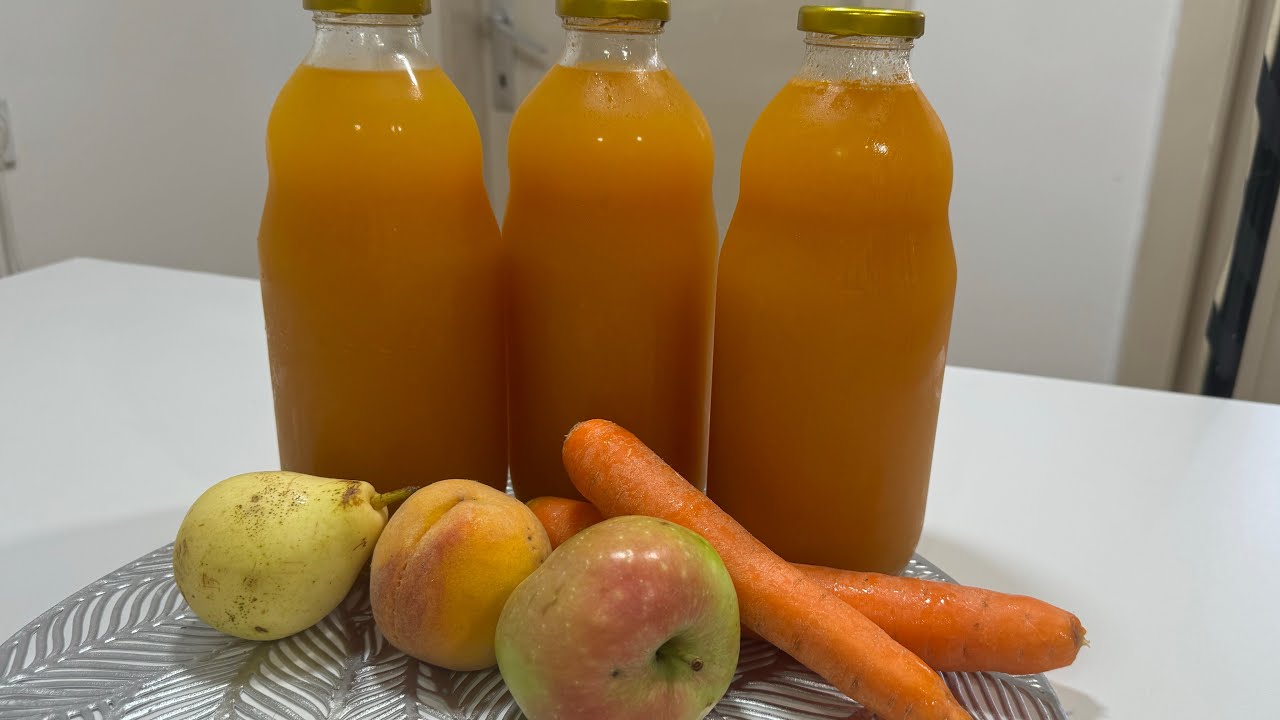 Leng Bio i Shendetshem dhe Shum i Shijshem me Karrota,Pjeshk,Molle dhe Dardh Pa Konzervanse🥕🍑🍏🍐