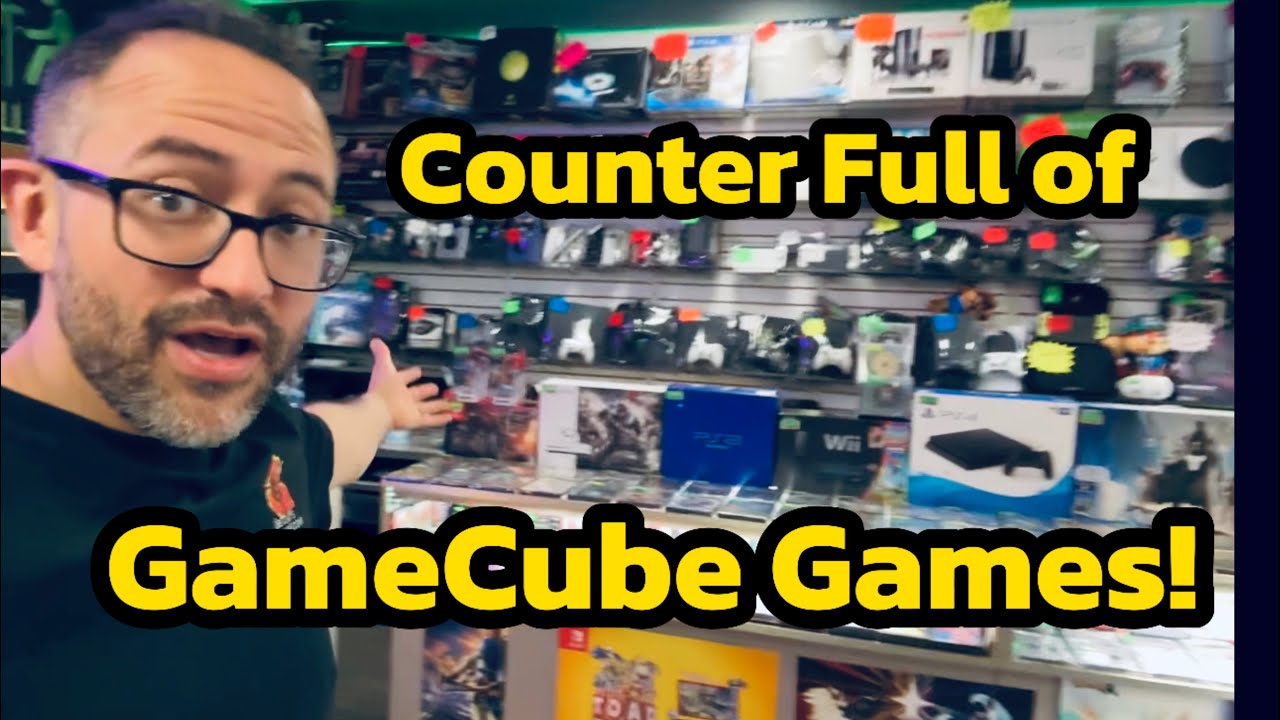 A Counter FULL of GameCube Games!