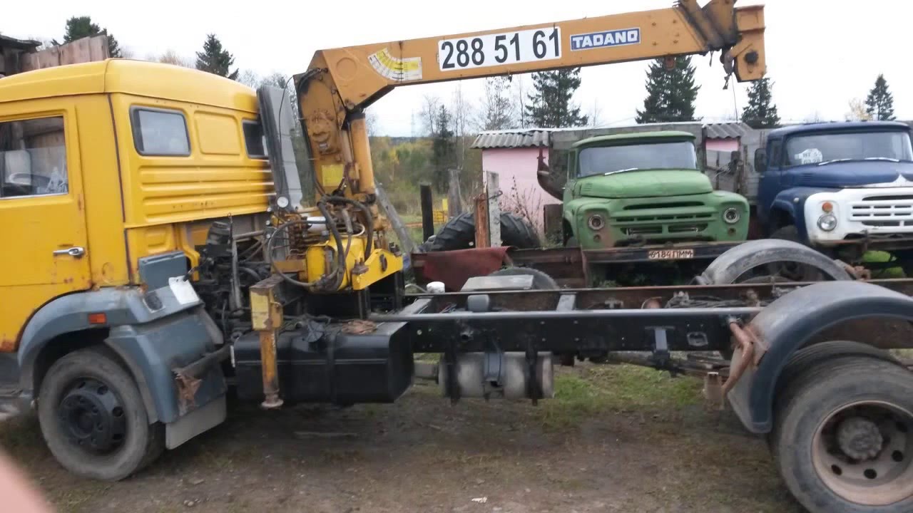 Камаз 4308 установка крана манипулятора
