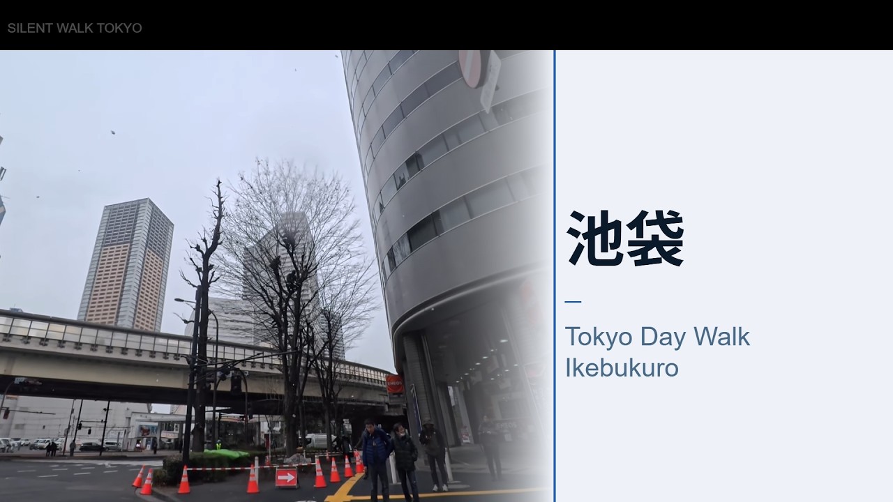 Silent Walk Tokyo | Ikebukuro Snowy daytime POV Snow