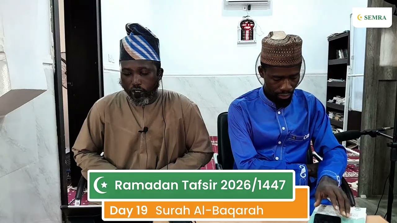Day 19 Ramadan 1447 Tafsir at Suncity Estate Mosque 2026/1447
