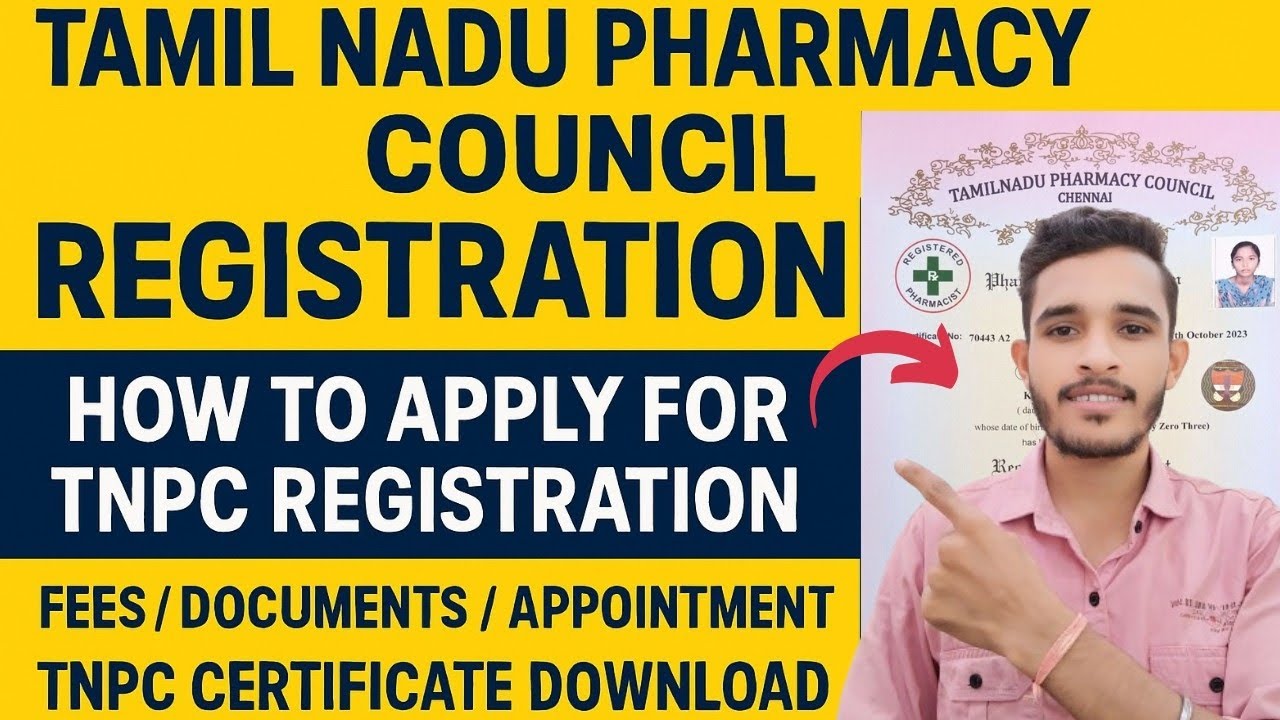 tamilnadu pharmacy council registration online | tnpc registration process | how to register in tnpc