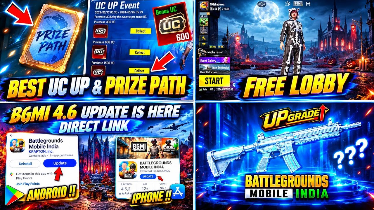✅ BGMI 4.6 UPDATE IS HERE / ALL NEW EVENTS / HOW TO UPDATE BGMI 4.6 VERSION / UPGRADE M416 COMING