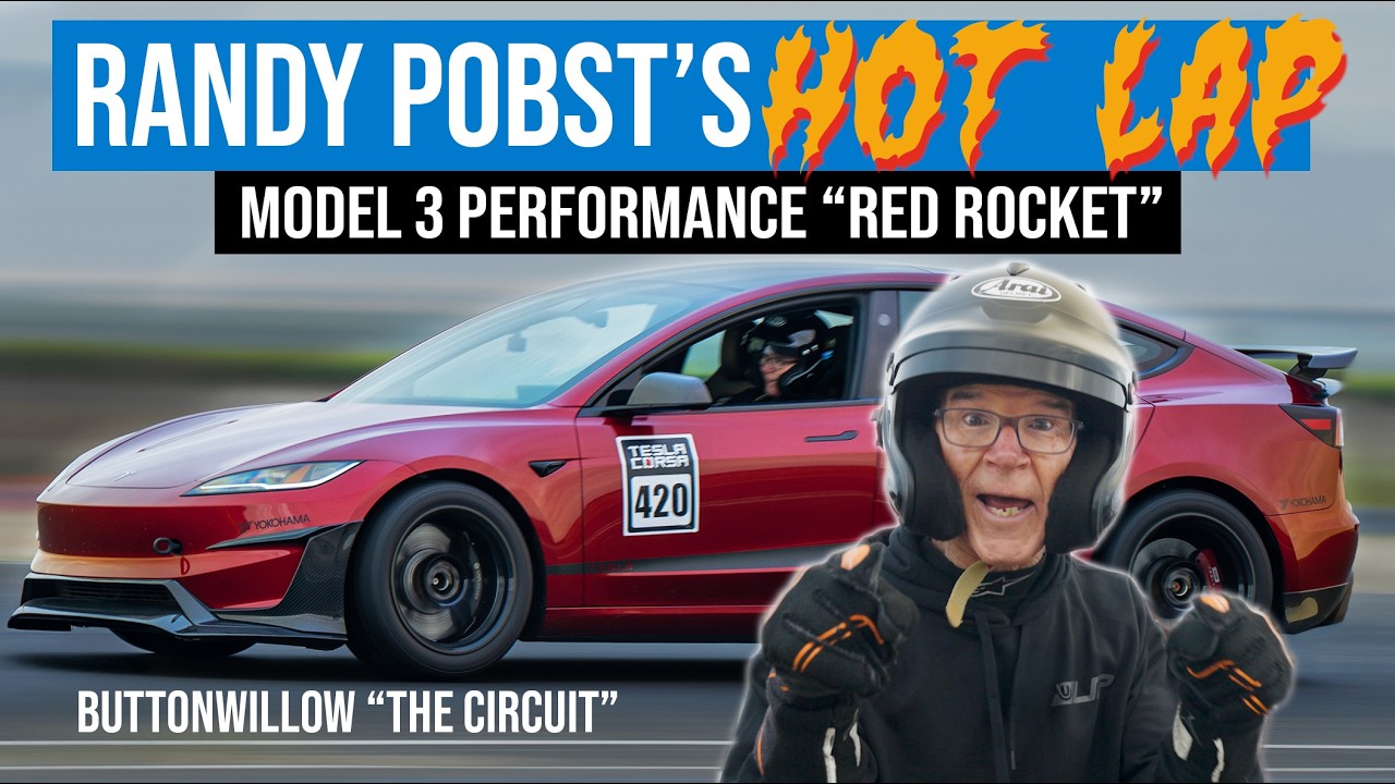 Tesla Model 3 Performance (2024) - Hot Lap on Buttonwillow's New Circuit Track | 1:51.79