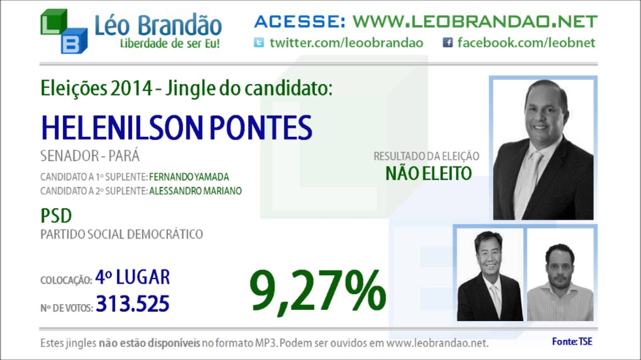 Jingles Eleições 2014 - Helenilson Pontes - PSD - leobrandao.net