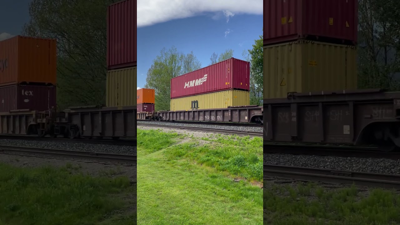 CN ES44AC container train Agassiz BC April 19, 2025