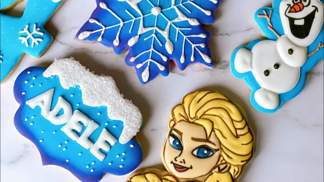 Frozen Theme Sugar Cookies Decorated | ICING