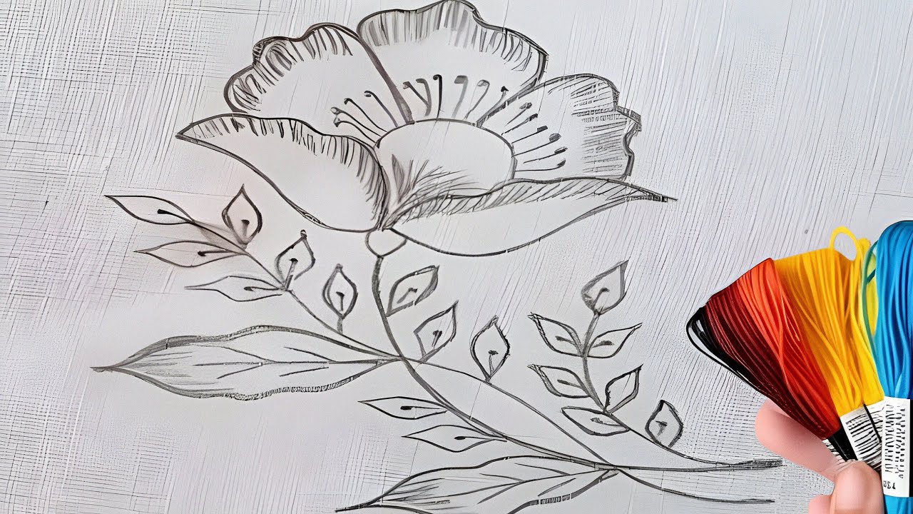 Simple And Graceful Flower Embroidery Design | Advanced Embroidery Stitches 