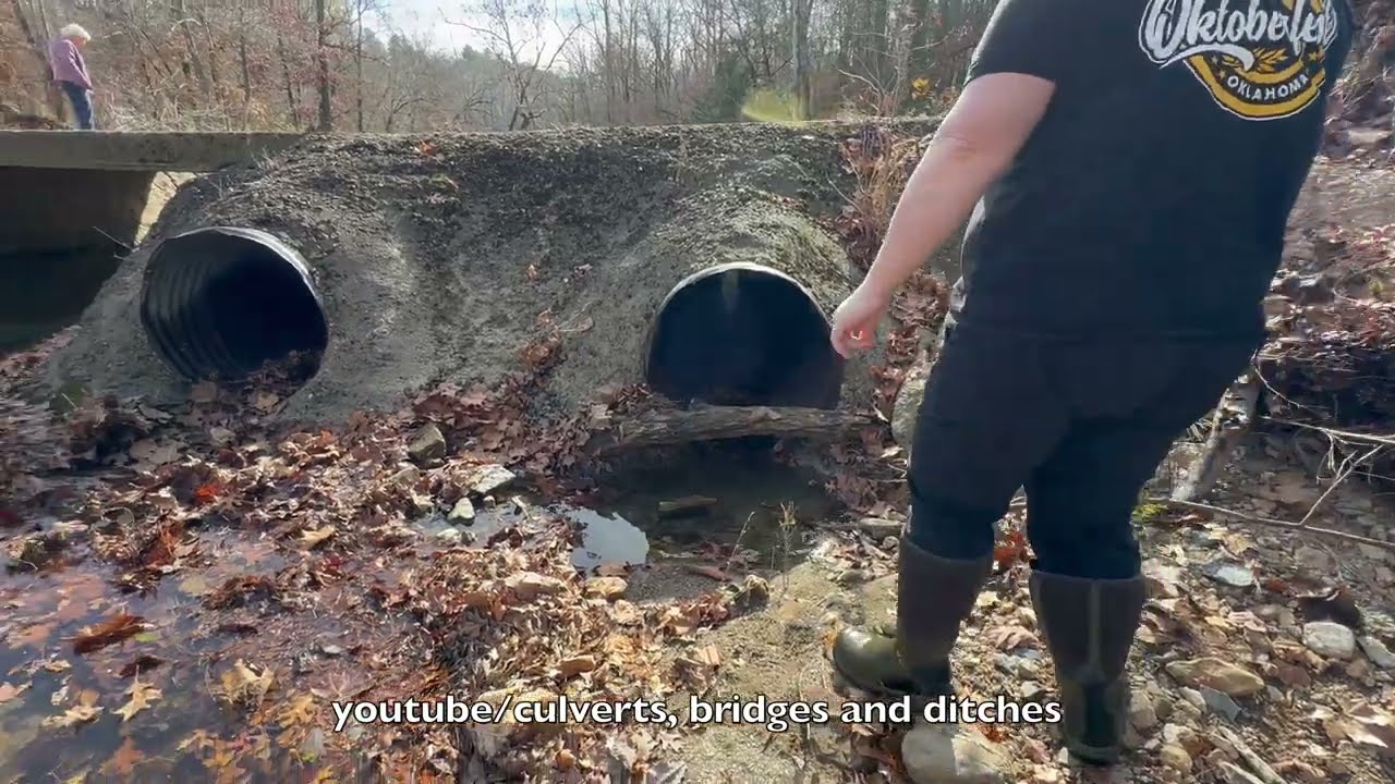 UNCLOGGING LOTS OF CULVERTS 12/2023