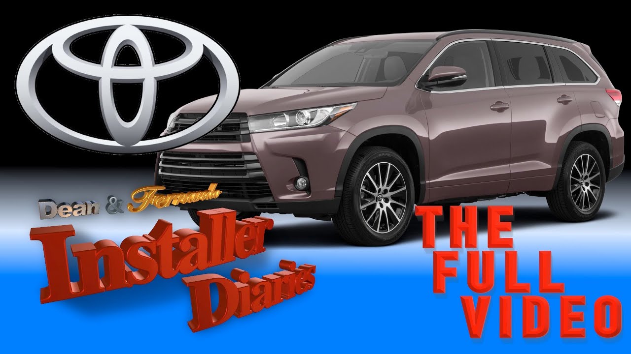 A Toyota Highlander gets some Focal full system install