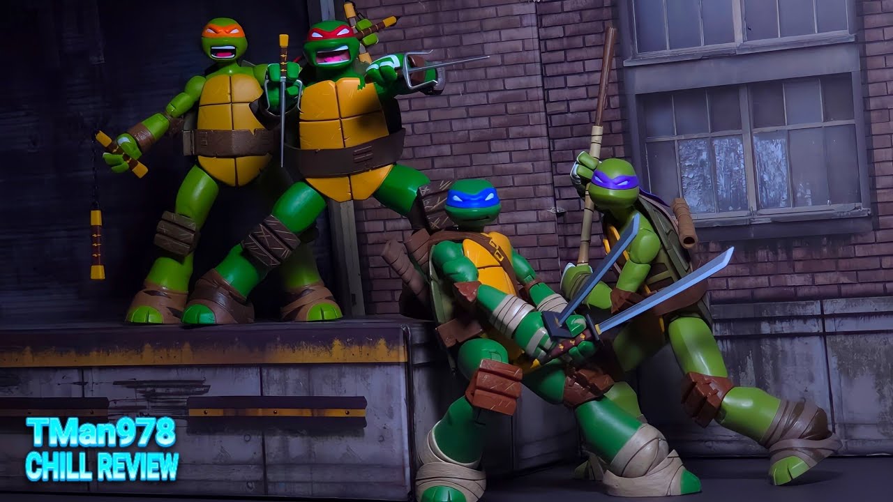 NECA 2012 TMNT Leonardo Donatello Raphael & Michelangelo 
