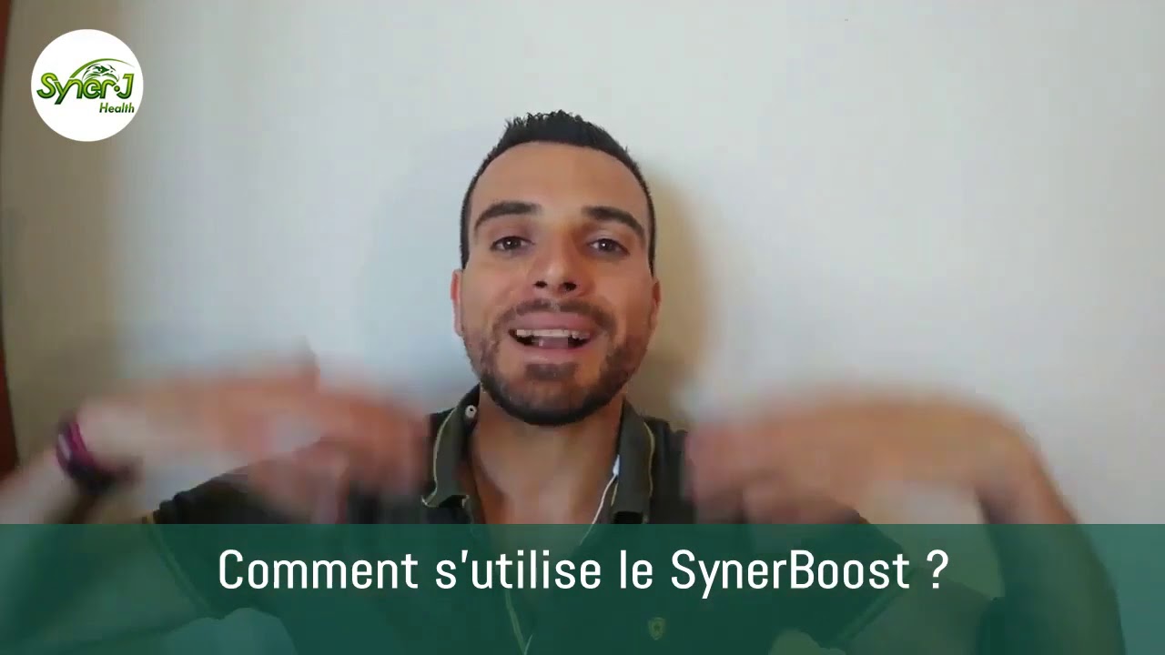 Pr&eacute;sentation du SynerBoost de Jacques Prunier par le Mandataire SynerJ Health Damien Casoni
