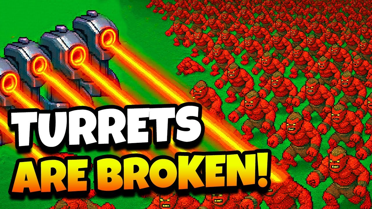 These Turrets are so BROKEN I don't even Need to Attack! | There are No Orcs