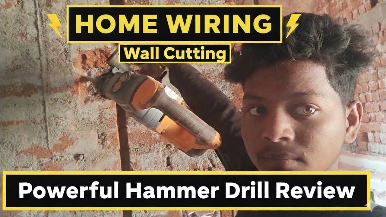 ​Home Wiring Wall Cutting & Powerful Hammer Drill Review 🛠️ (Sabse best)