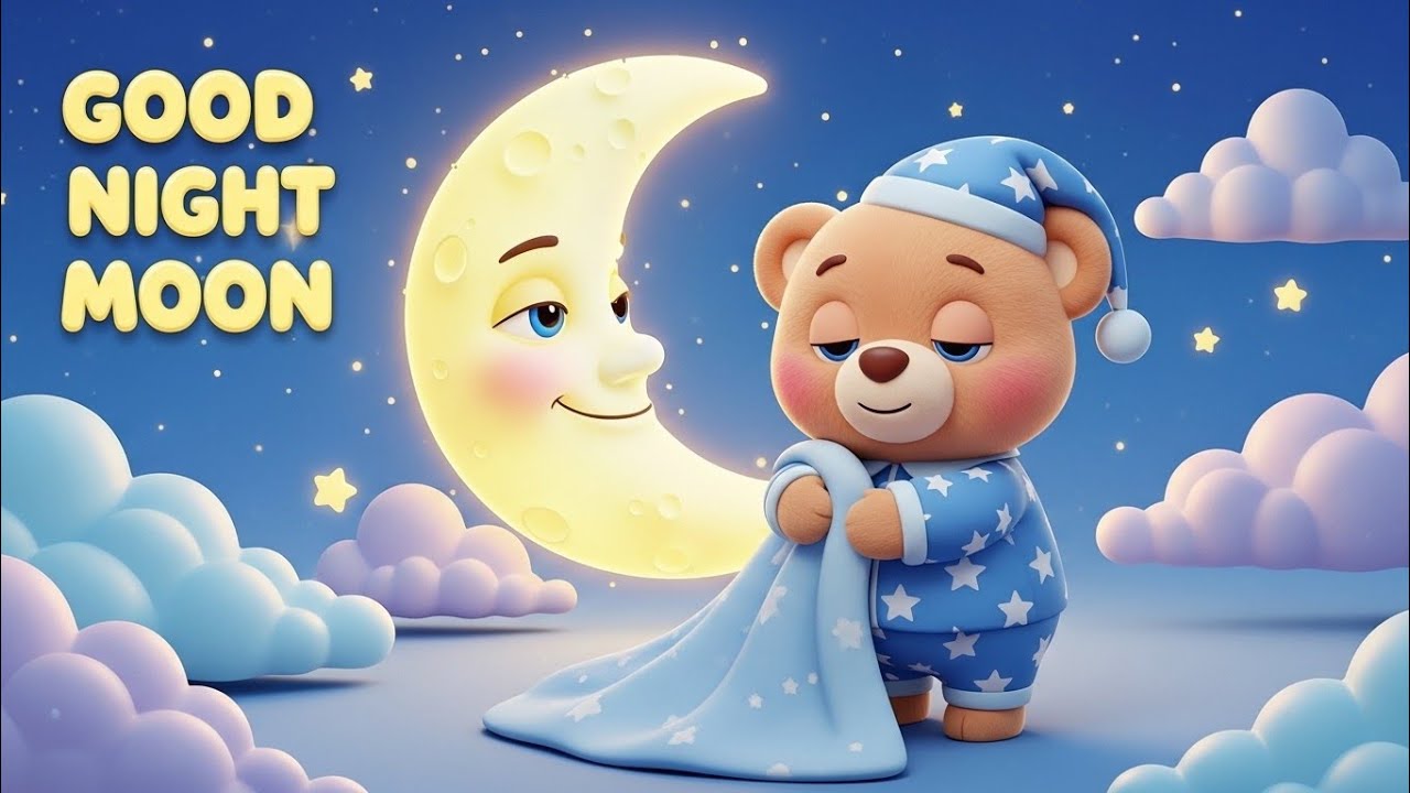 Good Night Moon ⭐ Kids Bedtime Song | Calming Lullaby