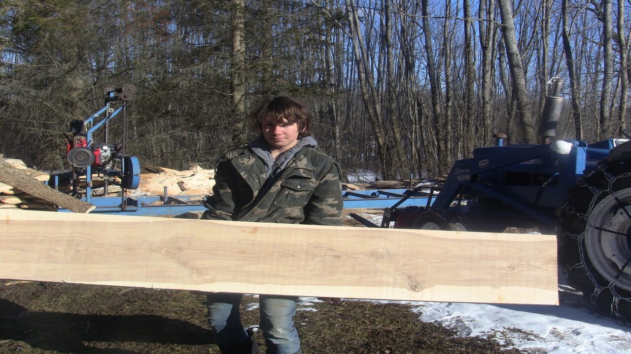 Transforming a Beautiful Ash Log into a Stunning Fireplace Mantle