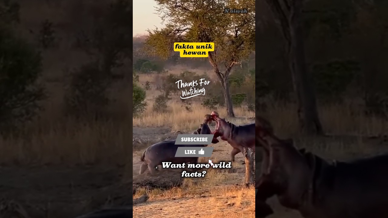 hippos can't swim? 