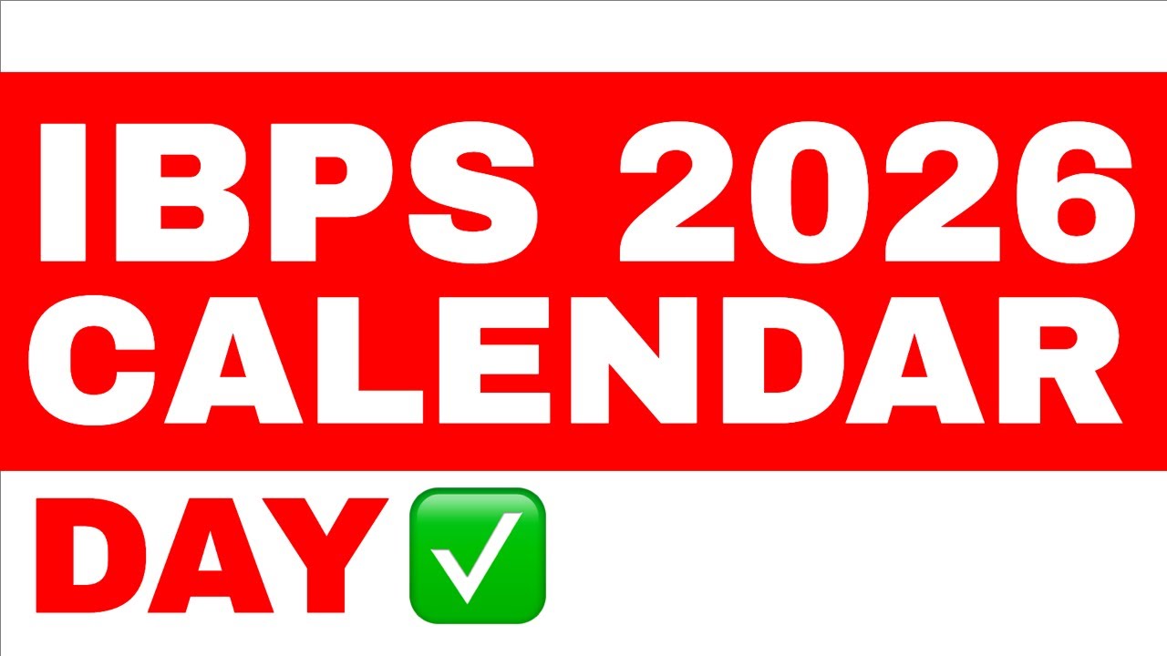 IBPS CALENDAR 2026