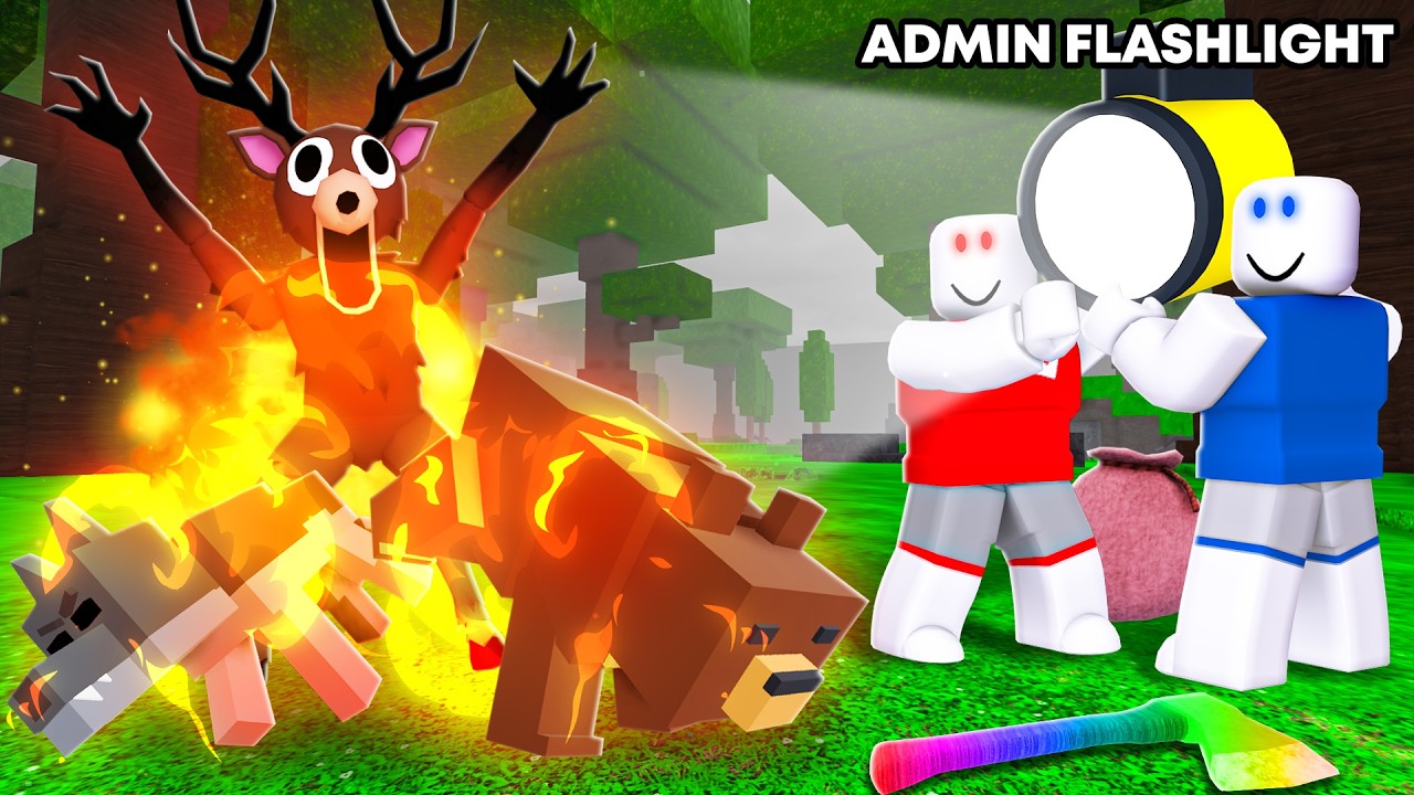 Using EVERY ADMIN ITEM in 99 Nights in the Forest!