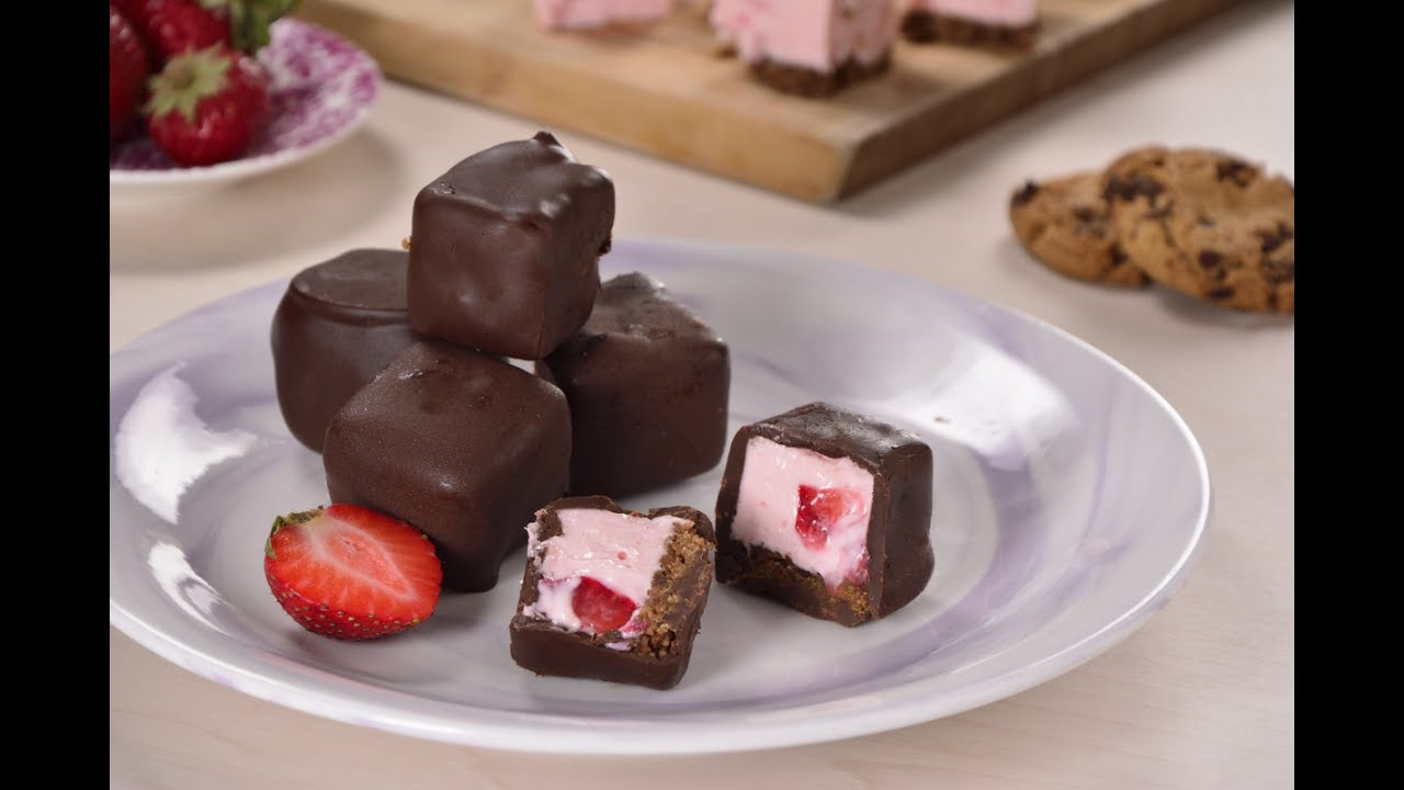 Mini Cheescake Helados con Chocolate