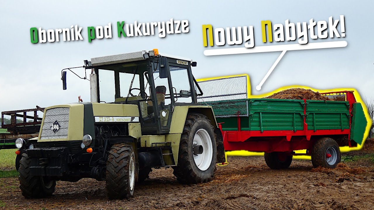 ☆NOWY NABYTEK☆Obornik Pod Kukurydzę☆Fortschritt ZT-323A&Strautmann☆