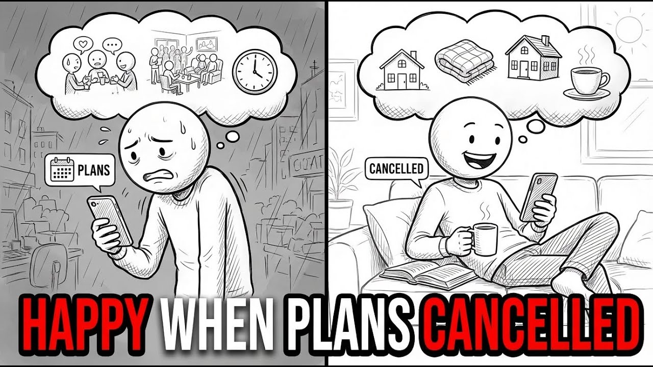 Психология людей, испытывающих облегчение при отмене планов.
