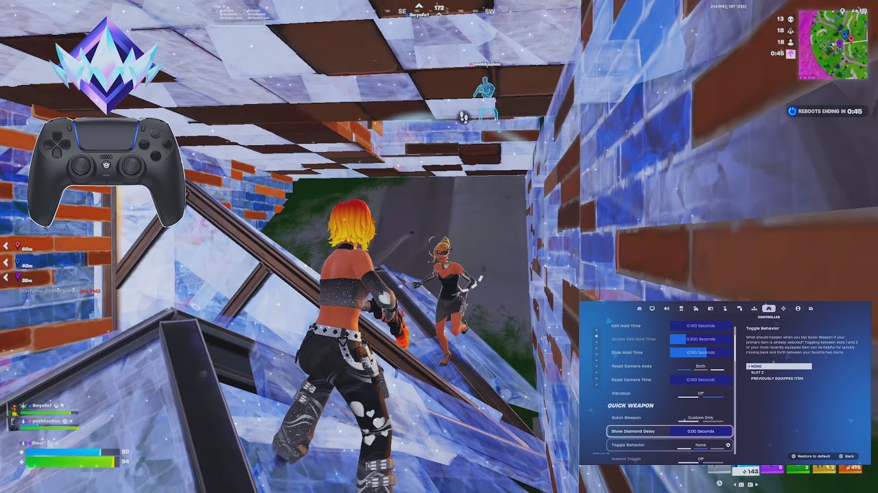 *NEW* Best Controller Settings + Sensitivity In Chapter 7 Season 1 🎮(Fornite Reload Gameplay)