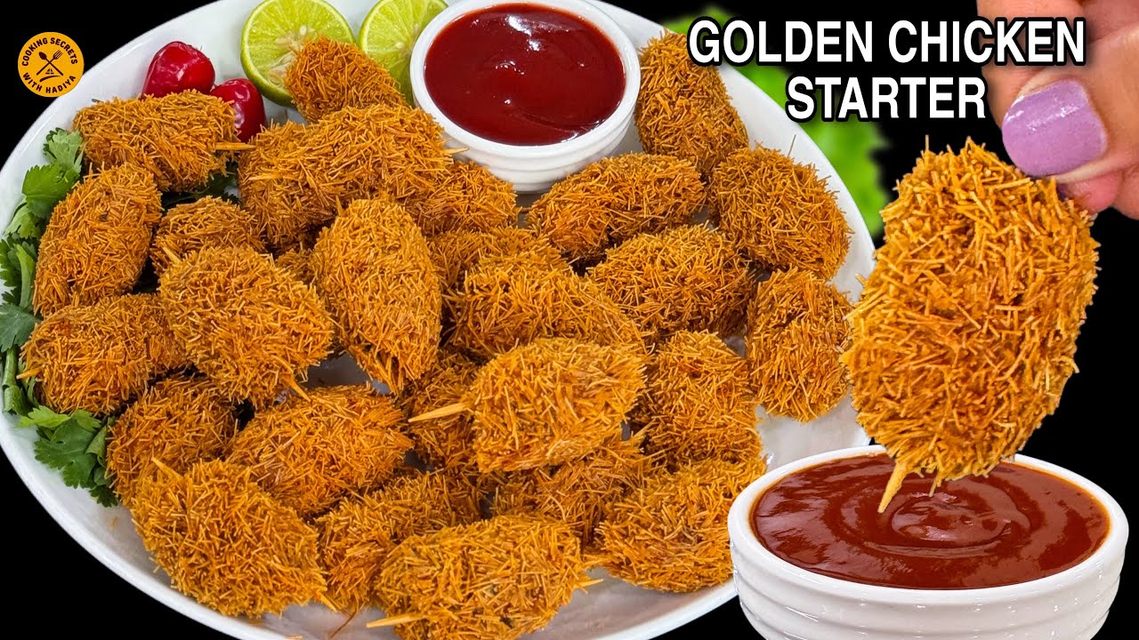 Golden Chicken Starter Recipe | Ramadan Special Crispy Chicken Starter | Make & Freeze Snack