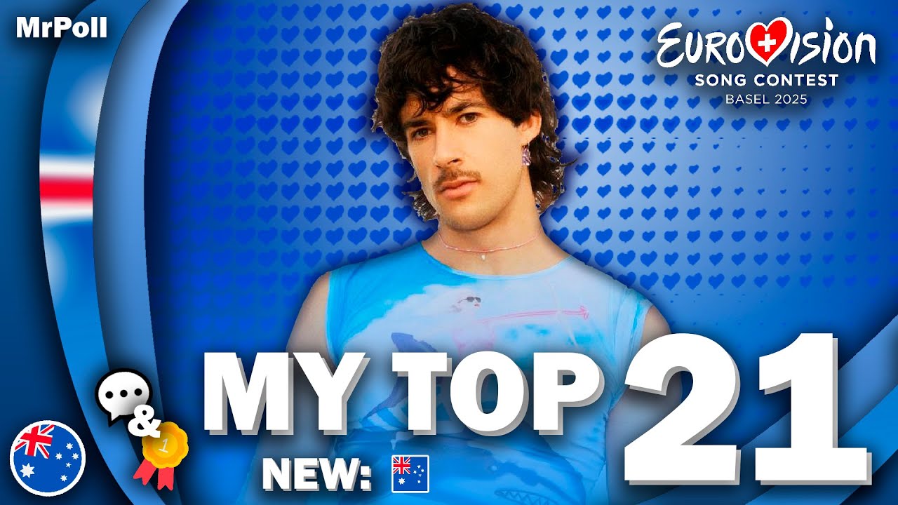 Eurovision 2025 - My Top 21 (NEW: 🇦🇺) (Comments & Ratings)