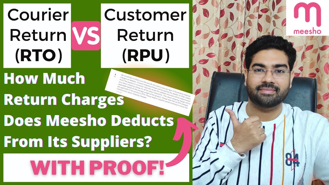 Meesho Supplier Courier & Customer RETURN CHARGES | RTO vs. RPU Charges Detailed Explanation